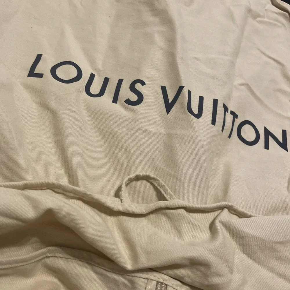 Louis Vuitton Garment Suit Bag Zip Up Large Wardrobe Dust Cover Cream